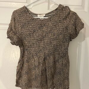URBAN Romantics Leopard Print Blouse